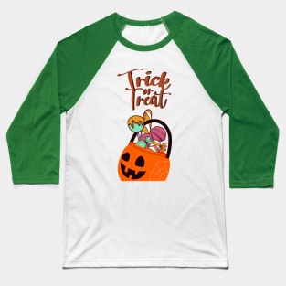 Trick or treat t shirt Baseball T-Shirt